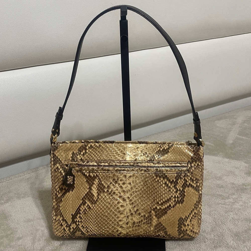 Bagliore Snakeskin Pattern Shoulder Bag - Picture 3 of 13
